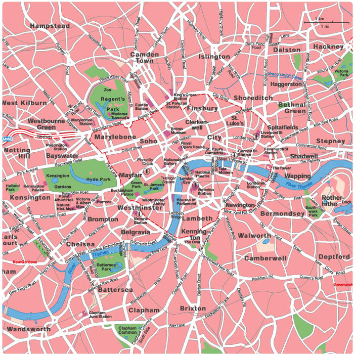 Mapa Londres